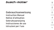 Busch+Müller IQ-XL Notice D'utilisation