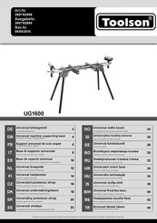 Toolson UG1600 Traduction De La Notice Originale