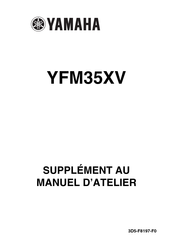 Yamaha YFM35XV Supplément Au Manuel De L'utilisateur