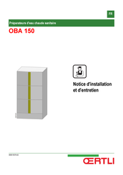 Oertli OBA 150 Notice D'installation