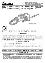 Tanaka TCH 22ECP2 Instructions De Sécurité Et Mode D'emploi
