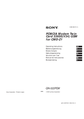 Sony QN-022PCM Mode D'emploi
