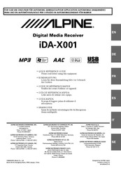 Alpine iDA-X001 Guide De Référence Rapide