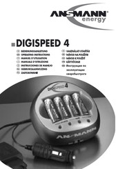 Ansmann Energy DIGISPEED 4 Manuel D'utilisation