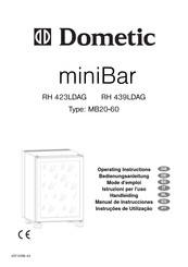 Dometic miniBar RH 423LDAG MB20-60 Mode D'emploi