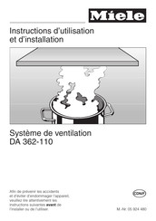 Miele DA 362-110 Instructions D'utilisation Et D'installation