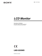 Sony LMD-3250MD Instructions D'utilisation