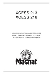 Magnat XCESS 216 Mode D'emploi