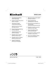EINHELL GH-EC 2040 Instructions D'origine