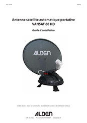 ALDEN VANSAT 60 HD Guide D'installation