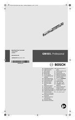 Bosch GIM 60 L Professional Notice Originale