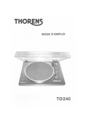 THORENS TD240 Mode D'emploi