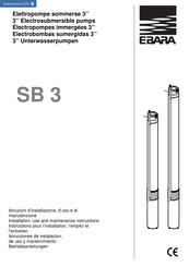 EBARA SB 3 Instructions Pour L'installation