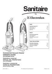 Electrolux Sanitaire SC5800 Série Guide Du Propriétaire
