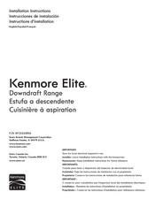 KENMORE ELITE W11024189A Instructions D'installation