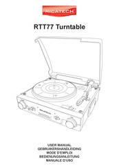 Ricatech RTT77 Turntable Mode D'emploi