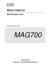 I-Tech MAG700 Mode D'emploi