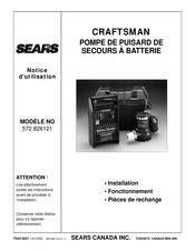 Craftsman 572.826121 Notice D'utilisation