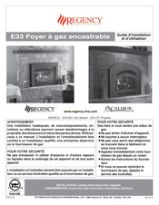 Regency E33 Guide D'installation Et D'utilisation