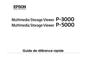 Epson P-3000 Guide De Référence Rapide