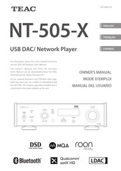 Teac NT-505-X Mode D'emploi