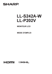 Sharp LL-S242A-W Mode D'emploi