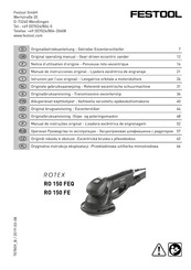 Festool ROTEX RO 150 FEQ Notice D'utilisation D'origine