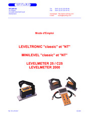 WYLER Leveltronic A40 classic Mode D'emploi