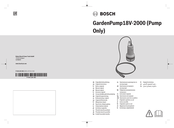 Bosch GardenPump18V-2000 Notice Originale