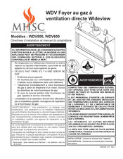MHSC Wideview WDV500NTSC Directives D'installation Et Manuel Du Propriétaire