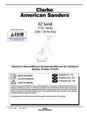 Clarke American Sanders 07164A Manuel De L'utilisateur