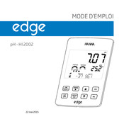 Edge HANNA pH - HI 2002 Mode D'emploi