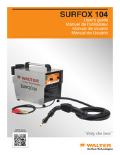 Walter Surface Technologies SURFOX 104 Manuel De L'utilisateur