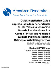 Tyco Security Products American Dynamics Illustra 625 Guide D'installation Rapide