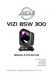 ADJ VIZI BSW 300 Manuel D'utilisation