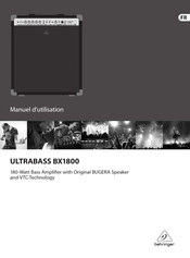 Behringer Ultrabass BX1800 Manuel D'utilisation