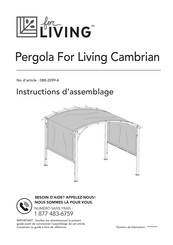 for Living 088-2099-6 Instructions D'assemblage