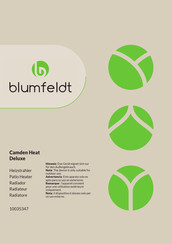 Blumfeldt 10035347 Mode D'emploi