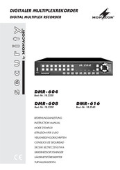 Monacor Security DMR-608 Mode D'emploi