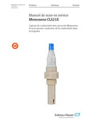 Endress+Hauser Memosens CLS21E Manuel De Mise En Service, D'opération Et D'entretien
