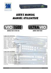 Analog way V301 Manuel Utilisateur