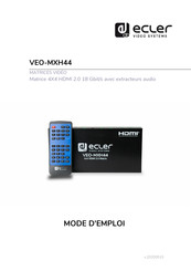 Ecler VEO-MXH44 Mode D'emploi