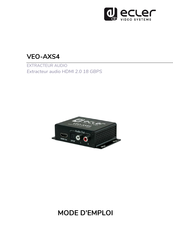 Ecler VEO-AXS4 Mode D'emploi