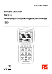 RS RS-1316 Manuel D'utilisation