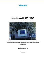 Parker Vansco motomit PC Mode D'emploi