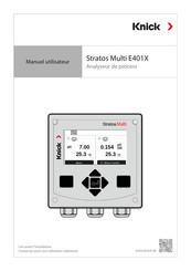 Knick Stratos Multi E401X Manuel Utilisateur