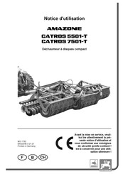 Amazone CATROS 5501-T Notice D'utilisation