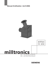 Siemens milltronics E Série Manuel D'utilisation