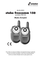 stabo freecomm 150 Mode D'emploi