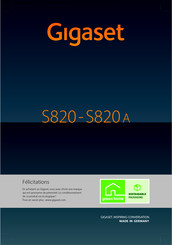 Gigaset S820A Guide Utilisateur